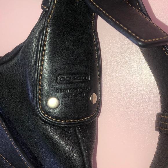 Leather coach messenger - Picture 5 of 8